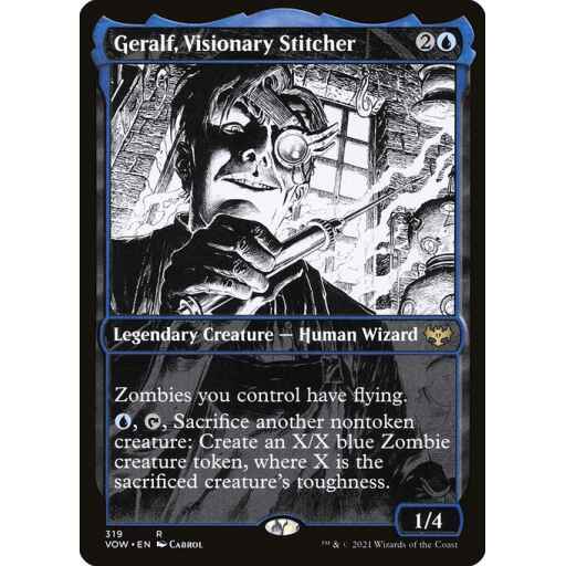 Innistrad: Crimson Vow - 319 - Geralf, Visionary Stitcher - Rare - U - Foil