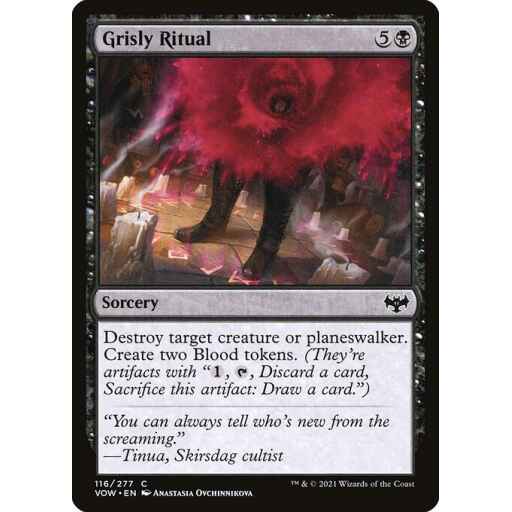 Innistrad: Crimson Vow - 116 - Grisly Ritual - Common - B - Non-foil