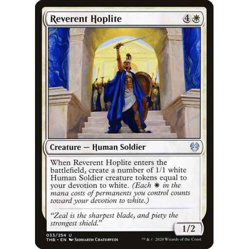 Theros Beyond Death - 33 - Reverent Hoplite - Uncommon - W - Non-foil