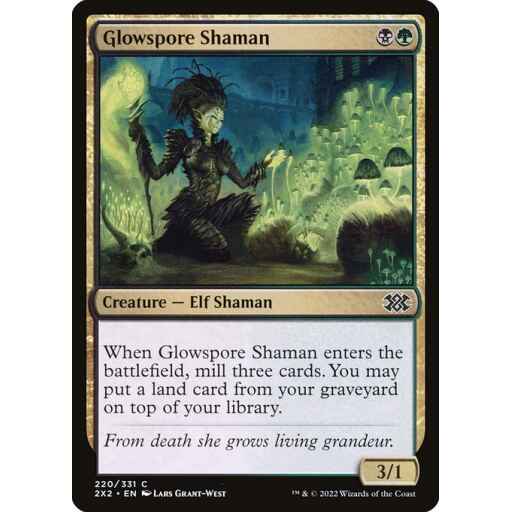 Double Masters 2022 - 220 - Glowspore Shaman - Common - BG - Non-foil