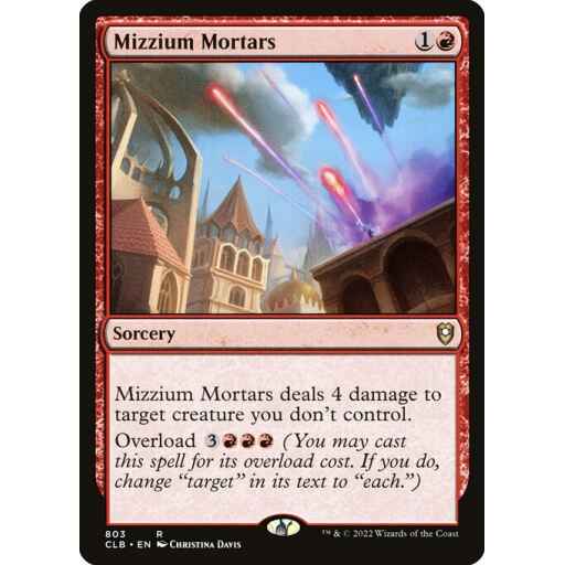 Commander Legends: Battle for Baldur's Gate - 803 - Mizzium Mortars - Rare - R - Non-foil
