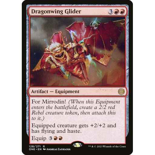 Phyrexia: All Will Be One - 128 - Dragonwing Glider - Rare - R - Non-foil