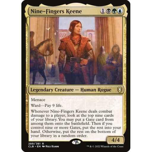 Commander Legends: Battle for Baldur's Gate - 289 - Nine-Fingers Keene - Rare - Multi - Non-foil