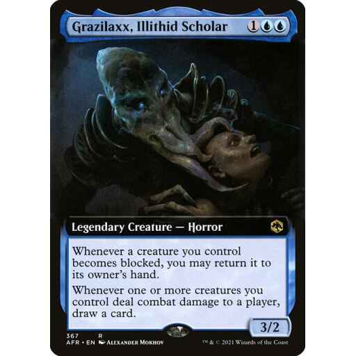 Adventures in the Forgotten Realms - 367 - Grazilaxx, Illithid Scholar - Rare - U - Non-foil