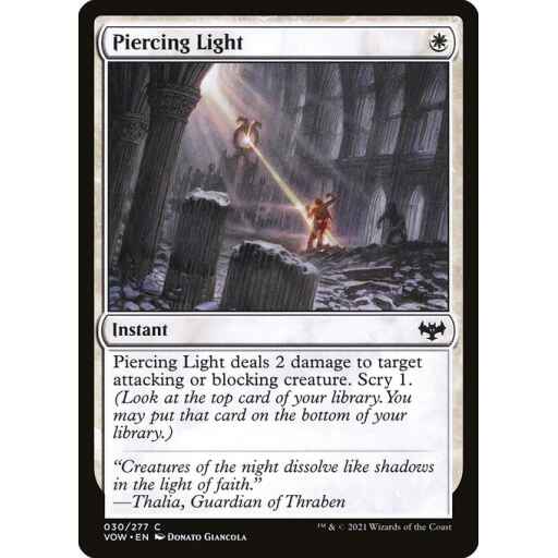 Innistrad: Crimson Vow - 30 - Piercing Light - Common - W - Non-foil
