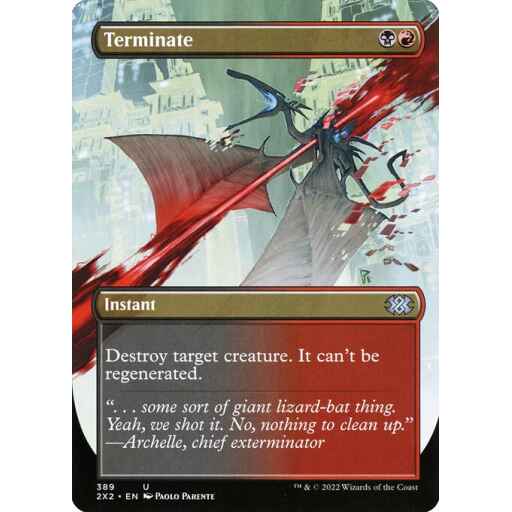 Double Masters 2022 - 389 - Terminate - Uncommon - BR - Foil