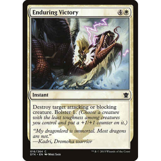 Dragons of Tarkir - 16 - Enduring Victory - Common - W - Non-foil