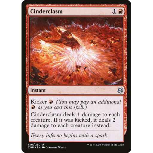 Zendikar Rising - 136 - Cinderclasm - Uncommon - R - Non-foil