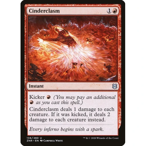 Zendikar Rising - 136 - Cinderclasm - Uncommon - R - Non-foil