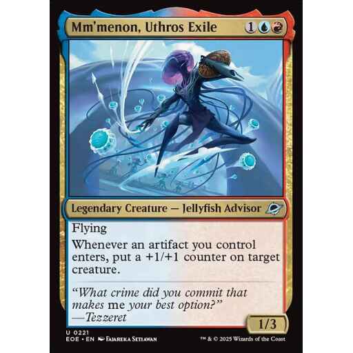 Edge of Eternities - 221 - Mm'menon, Uthros Exile - Uncommon - UR - Non-foil