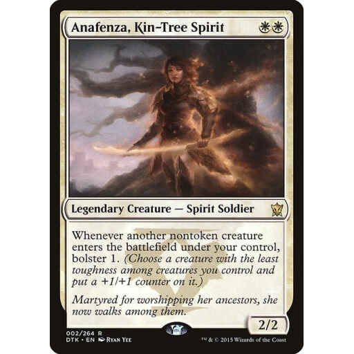 Dragons of Tarkir - 2 - Anafenza, Kin-Tree Spirit - Rare - W - Non-foil
