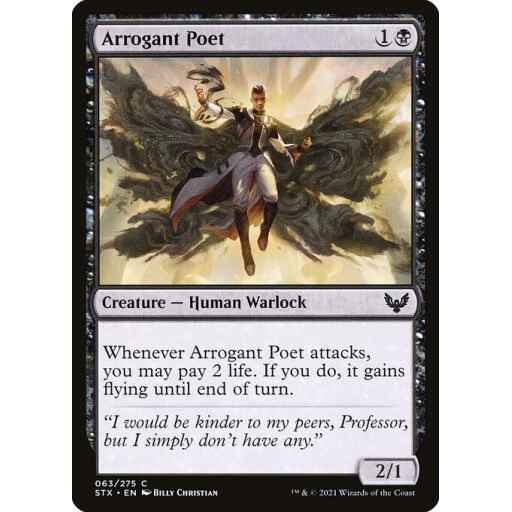 Strixhaven: School of Mages - 63 - Arrogant Poet - Common - B - Non-foil