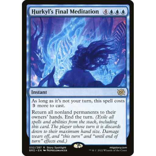 The Brothers' War - 52 - Hurkyl's Final Meditation - Rare - U - Non-foil