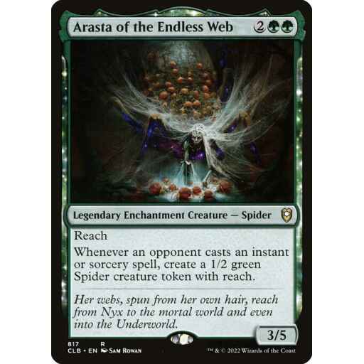 Commander Legends: Battle for Baldur's Gate - 817 - Arasta of the Endless Web - Rare - G - Non-foil