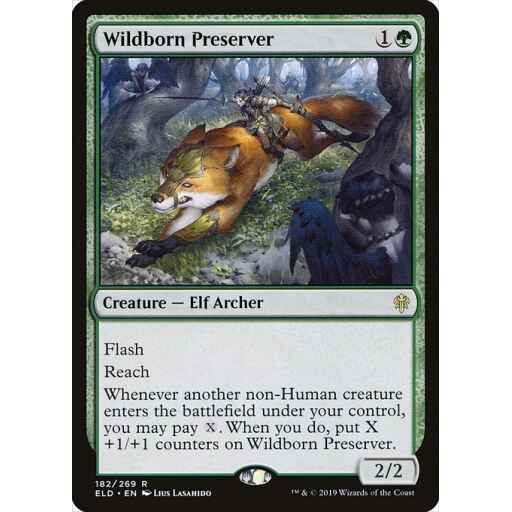 Throne of Eldraine - 182 - Wildborn Preserver - Rare - G - Non-foil