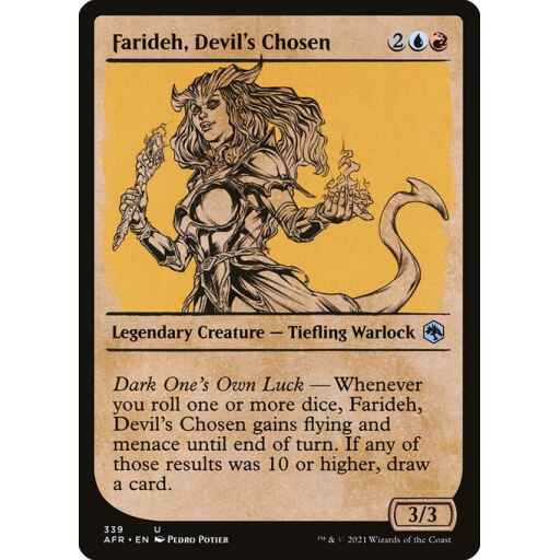 Adventures in the Forgotten Realms - 339 - Farideh, Devil's Chosen - Uncommon - UR - Non-foil