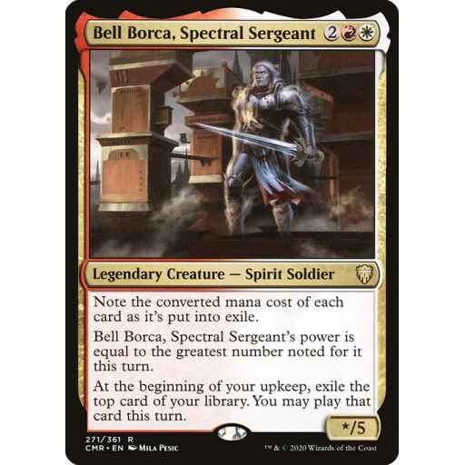 Commander Legends - 271 - Bell Borca, Spectral Sergeant - Rare - WR - Non-foil
