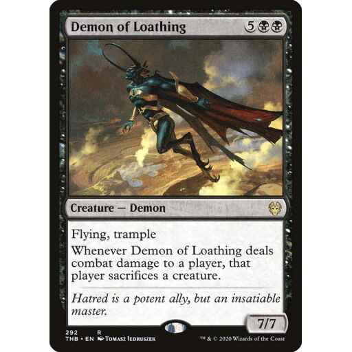 Theros Beyond Death - 292 - Demon of Loathing - Rare - B - Non-foil