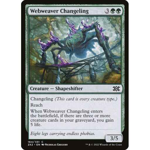 Double Masters 2022 - 164 - Webweaver Changeling - Common - G - Non-foil