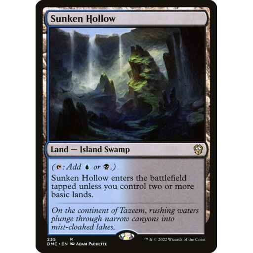 Dominaria United Commander - 235 - Sunken Hollow - Rare - C - Non-foil