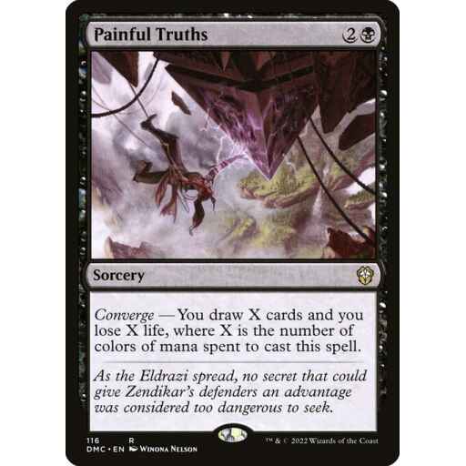 Dominaria United Commander - 116 - Painful Truths - Rare - B - Non-foil