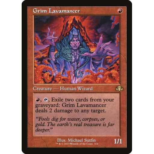 Dominaria Remastered - 324 - Grim Lavamancer - Rare - R - Non-foil