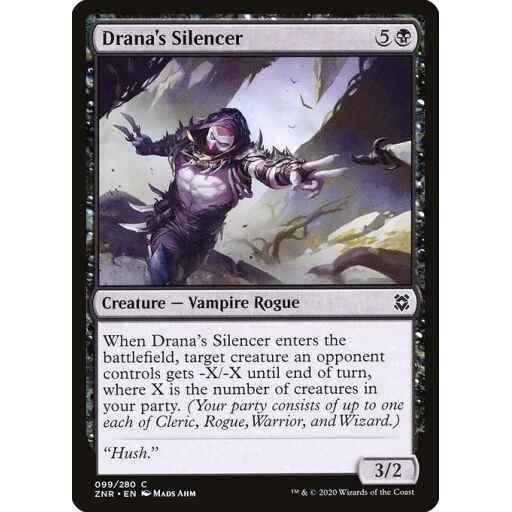 Zendikar Rising - 99 - Drana's Silencer - Common - B - Non-foil