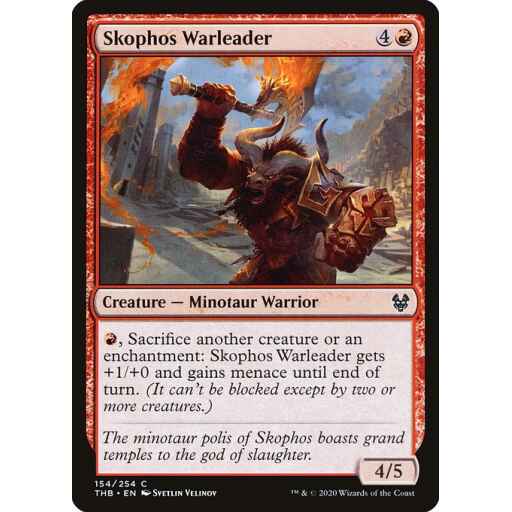 Theros Beyond Death - 154 - Skophos Warleader - Common - R - Non-foil