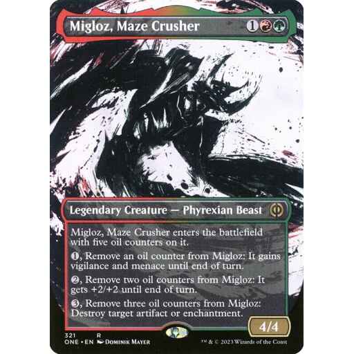 Phyrexia: All Will Be One - 321 - Migloz, Maze Crusher - Rare - RG - Non-foil