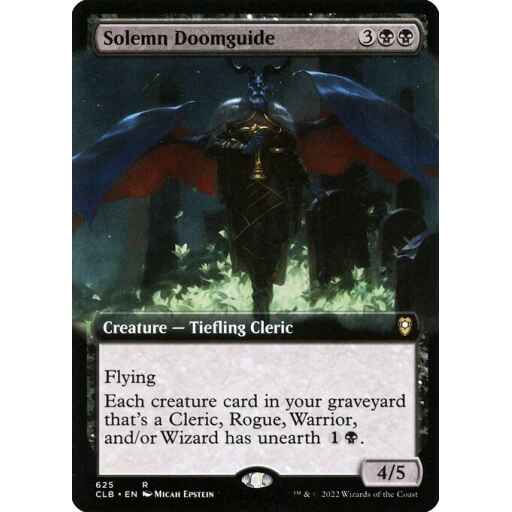 Commander Legends: Battle for Baldur's Gate - 625 - Solemn Doomguide - Rare - B - Non-foil