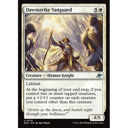 Edge of Eternities - 10 - Dawnstrike Vanguard - Uncommon - W - Non-foil