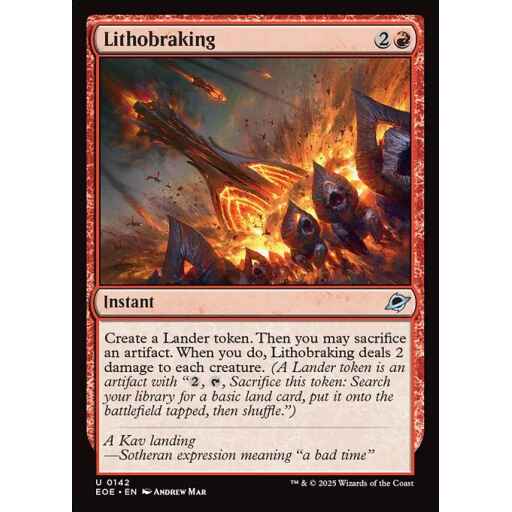 Edge of Eternities - 142 - Lithobraking - Uncommon - R - Non-foil