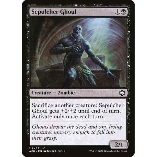 Adventures in the Forgotten Realms - 118 - Sepulcher Ghoul - Common - B - Non-foil