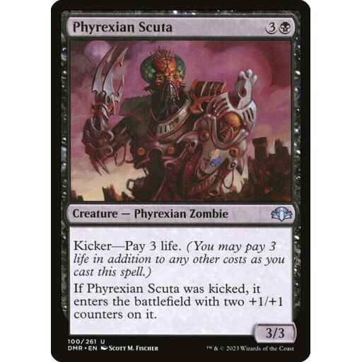 Dominaria Remastered - 100 - Phyrexian Scuta - Uncommon - B - Non-foil