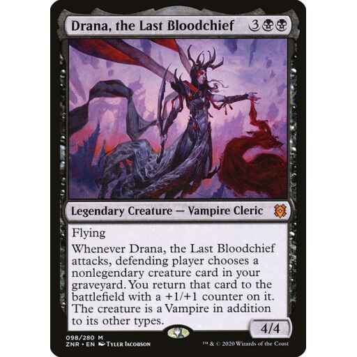 Zendikar Rising - 98 - Drana, the Last Bloodchief - Mythic - B - Non-foil