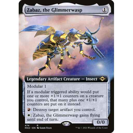 Modern Horizons 2 - 474 - Zabaz, the Glimmerwasp - Rare - C - Non-foil