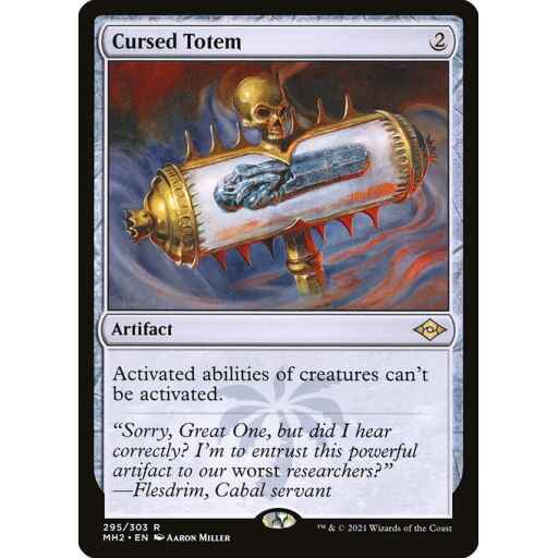 Modern Horizons 2 - 295 - Cursed Totem - Rare - C - Non-foil