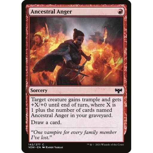 Innistrad: Crimson Vow - 142 - Ancestral Anger - Common - R - Non-foil