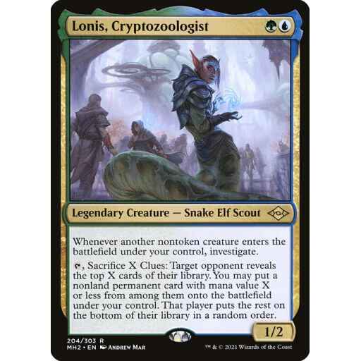 Modern Horizons 2 - 204 - Lonis, Cryptozoologist - Rare - UG - Non-foil