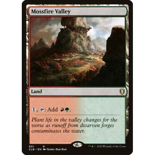 Commander Legends: Battle for Baldur's Gate - 901 - Mossfire Valley - Rare - C - Non-foil