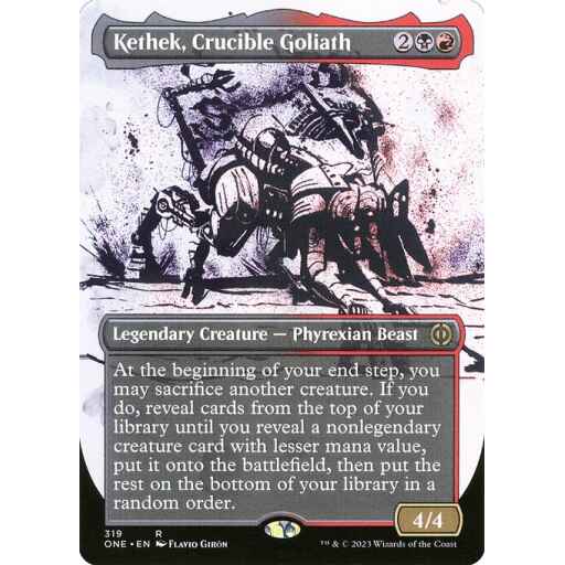 Phyrexia: All Will Be One - 319 - Kethek, Crucible Goliath - Rare - BR - Non-foil