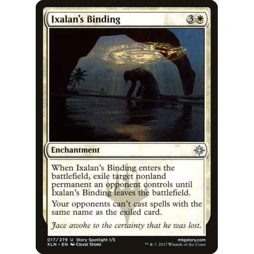 Ixalan - 17 - Ixalan's Binding - Uncommon - W - Non-foil