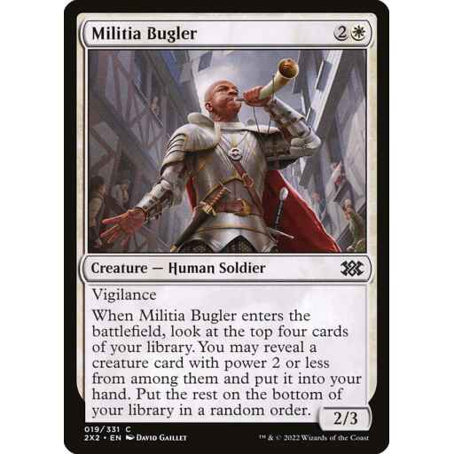 Double Masters 2022 - 19 - Militia Bugler - Common - W - Non-foil
