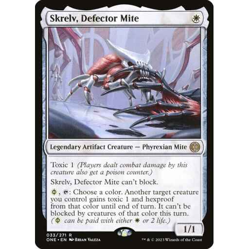 Phyrexia: All Will Be One - 33 - Skrelv, Defector Mite - Rare - W - Non-foil