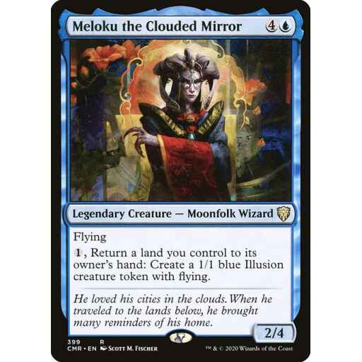 Commander Legends - 399 - Meloku the Clouded Mirror - Rare - U - Non-foil