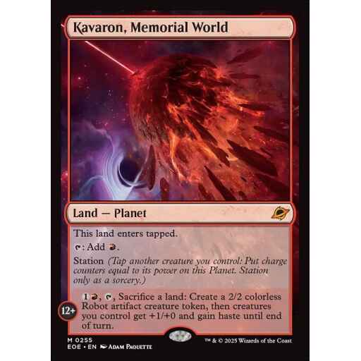 Edge of Eternities - 255 - Kavaron, Memorial World - Mythic - C - Non-foil