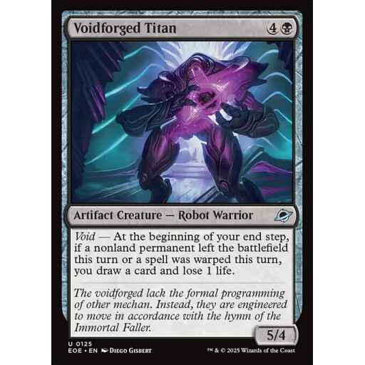 Edge of Eternities - 125 - Voidforged Titan - Uncommon - B - Foil