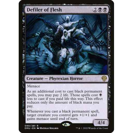 Dominaria United - 90 - Defiler of Flesh - Rare - B - Non-foil