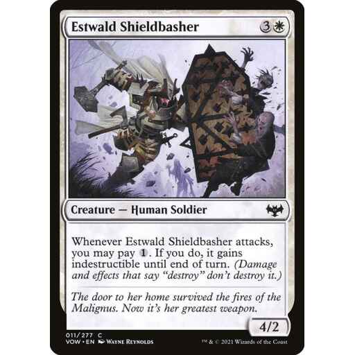 Innistrad: Crimson Vow - 11 - Estwald Shieldbasher - Common - W - Non-foil