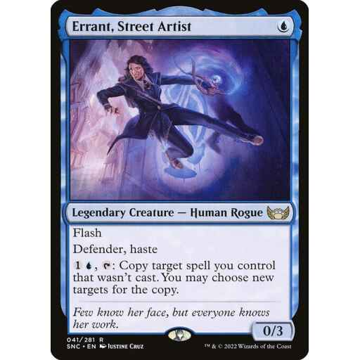 Streets of New Capenna - 41 - Errant, Street Artist - Rare - U - Non-foil
